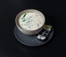 Сливочный суп с морепродуктами