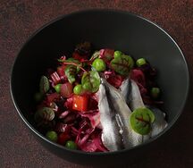Винегрет с пряной килькой