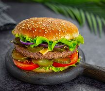 Бургер с мраморной говядиной