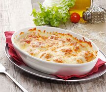 Запеченные пельмени с мясом