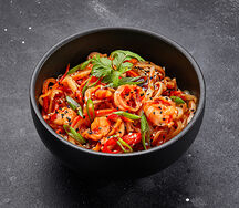 Морепродукты с соусом Сладкий чили