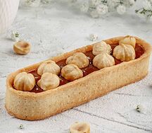 Тарт с фундуком и соленой карамелью