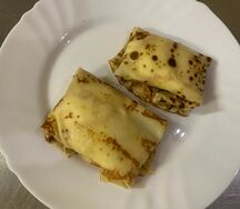 Блины с творогом