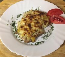 Мясо с грибами