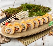 Жареный ролл в миндальном цыпленке