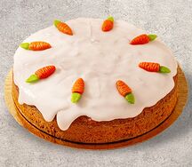 Целый пирог морковно-миндальный