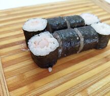 Мини-роллы с креветкой