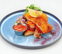 Большой куриный шницель