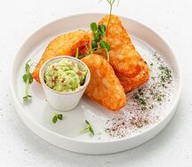 Драники хашбраун с соусом дзадзики