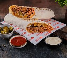 Донер в лаваше двойной куриный