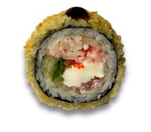 Хот с краб-миксом и беконом