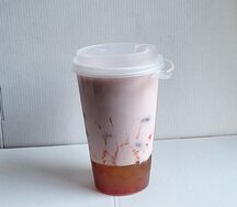 Bubble tea молочный Маракуйя-клубника  