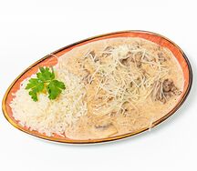 Мясо с грибами