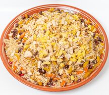 Плов с курицей и ананасом на компанию