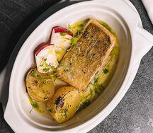 Судак в соусе бер-блан