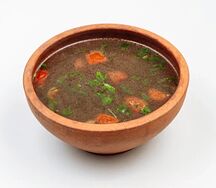 Суп с лесными грибами 