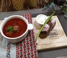 Борщ с говядиной по-московски
