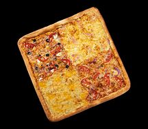 Пицца Забугорная 4 вкуса Квадро 45 см
