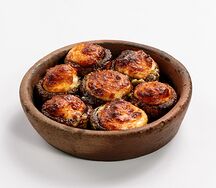 Шампиньоны, запечённые с сулугуни