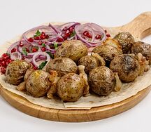 Картофель бэби на углях