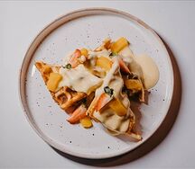 Мангово-клубничные вафли