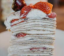 Блинный классический торт 1/8