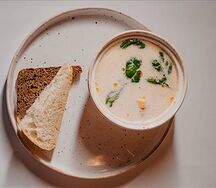 Сливочная похлебка с лососем