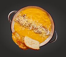 Крем-суп сырный с курицей