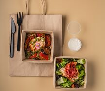 Комбо Рататуй с нежной куриной грудкой су-вид и салат с нежной куриной грудкой су-вид