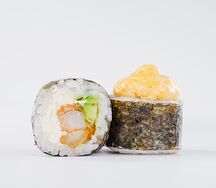 Запеченная креветка-авокадо