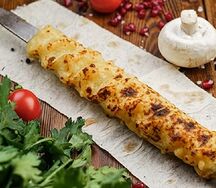 Люля-кебаб из картофеля на мангале