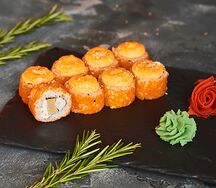Запеченный ролл с креветкой