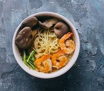 Суп Рамен с креветкой