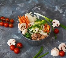 Сливочный удон с курицей Max