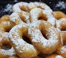 Пончики Советские в сахарной пудре