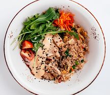 Боул с индейкой и японским рисом