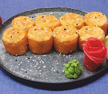 Запечённый ролл с окунем