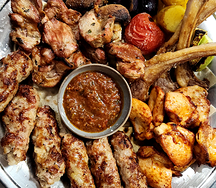 Куриное бедро на мангале