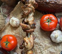 Шашлык из бараньих семечек