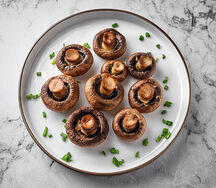 Шампиньоны на мангале