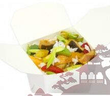 Вок курица с рисом и овощами по-пекински