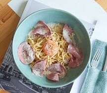 Паста с ветчиной 