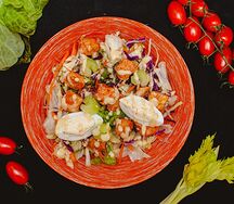Микс курочка с горчичной заправкой