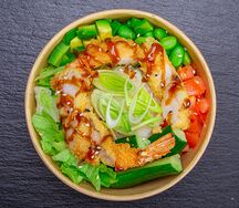 Поке с тигровой креветкой