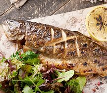 Форель на углях