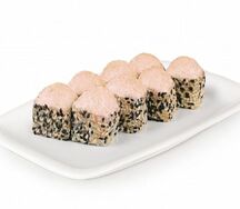 Ролл Запеченный краб с курицей!