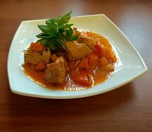 Свинина в кисло-сладком соусе
