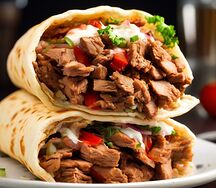 Шаурма в лаваше на углях Xxl