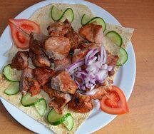 Шашлык из cвинoй корейки на гриле