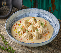 Хинкалиоли с семгой